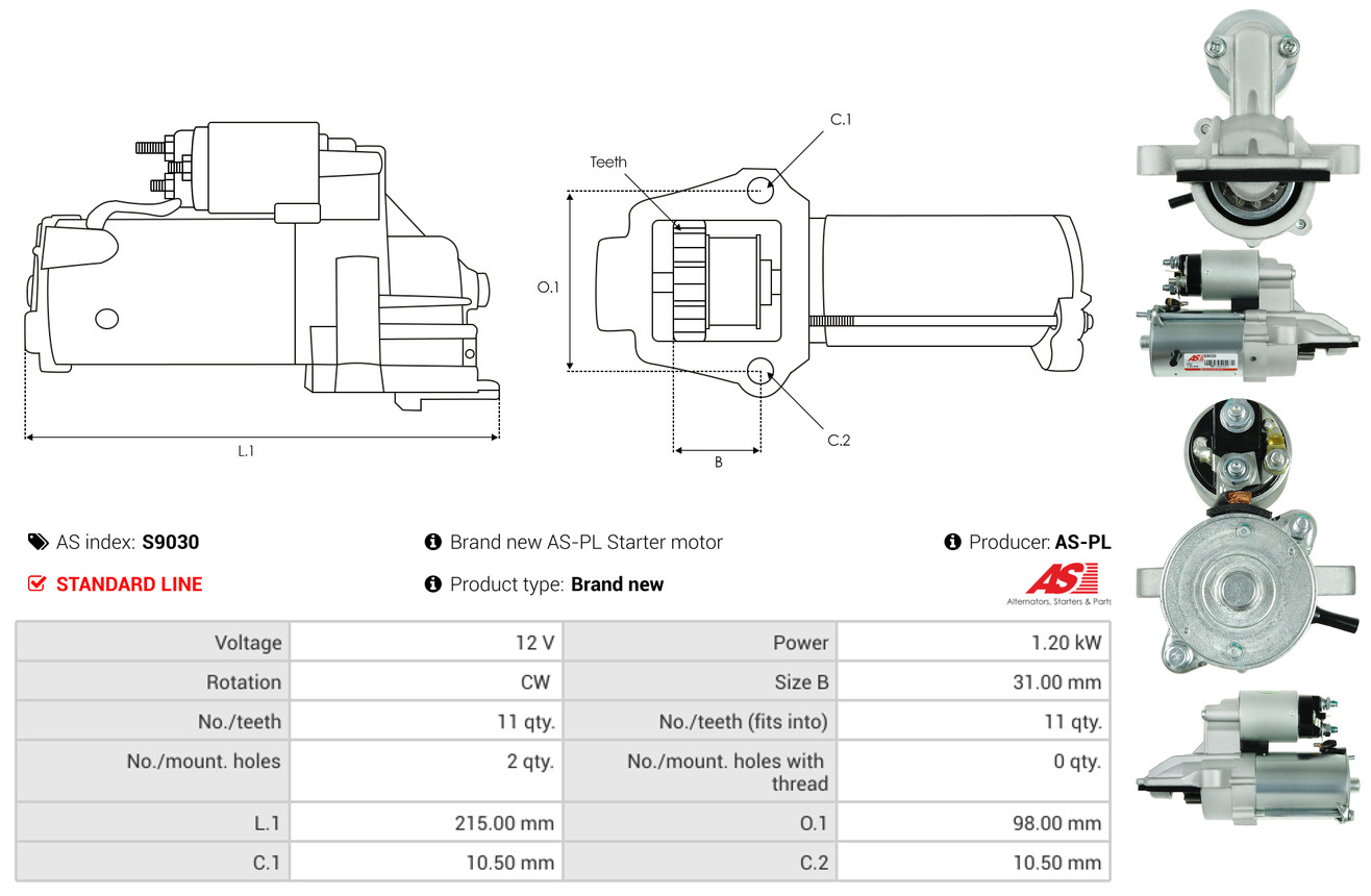 starteris - S9030 AS-PL