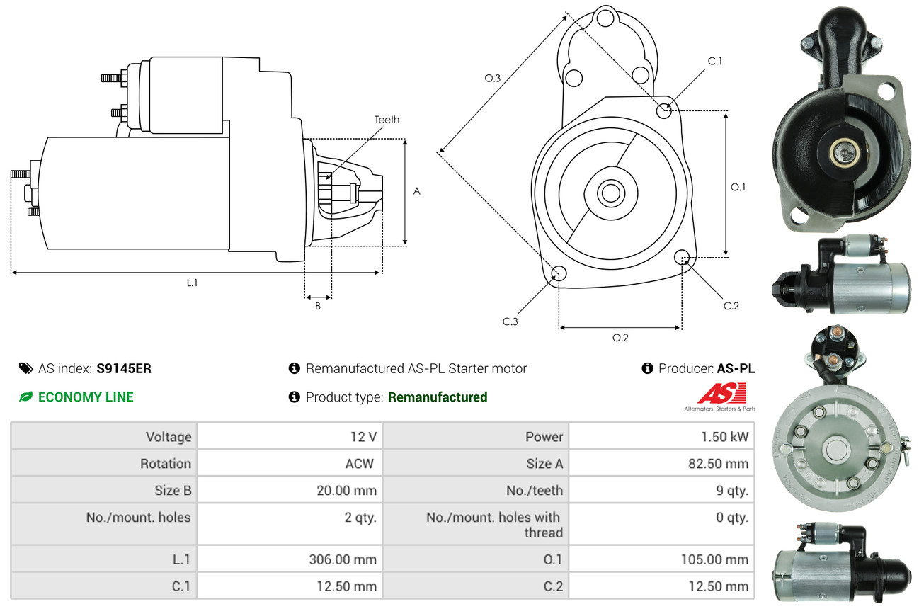 starteris - S9145ER AS-PL