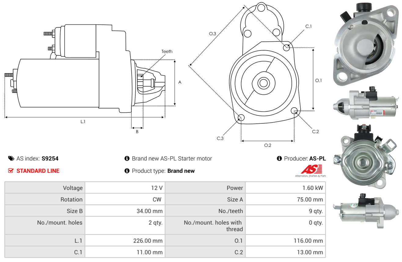 starteris - S9254 AS-PL