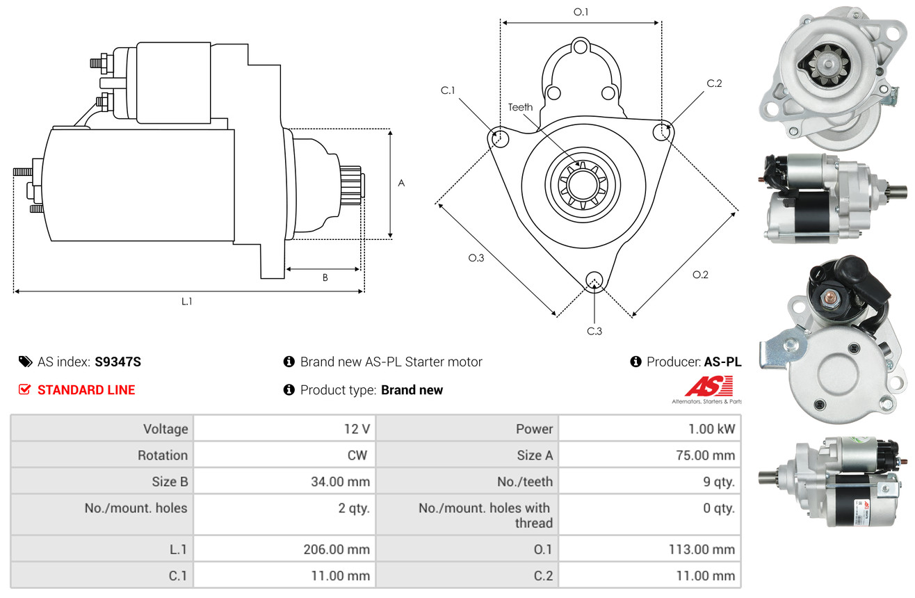 starteris - S9347S AS-PL