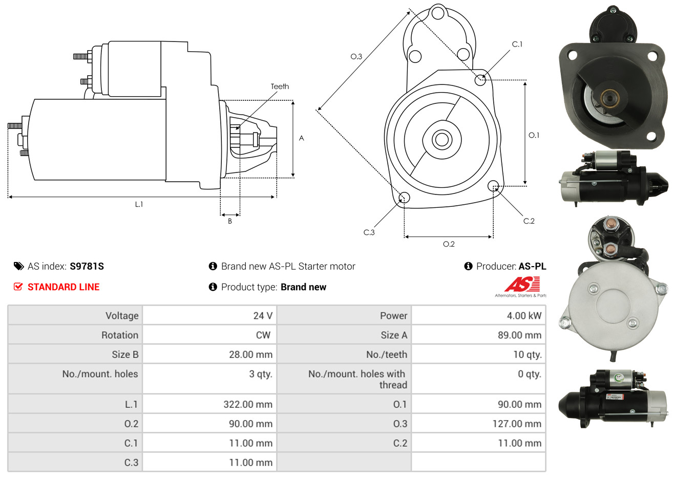 Starter - S0034 AS-PL