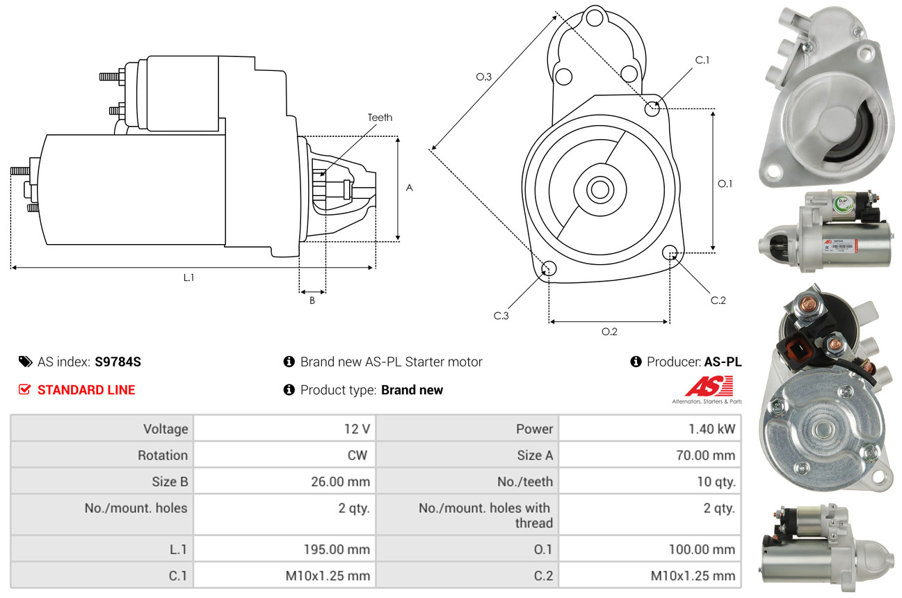 starteris - S0036 AS-PL