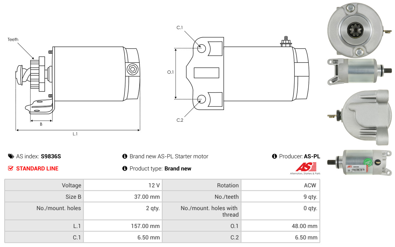 Freewheel Gear, starter - SD6002 AS-PL