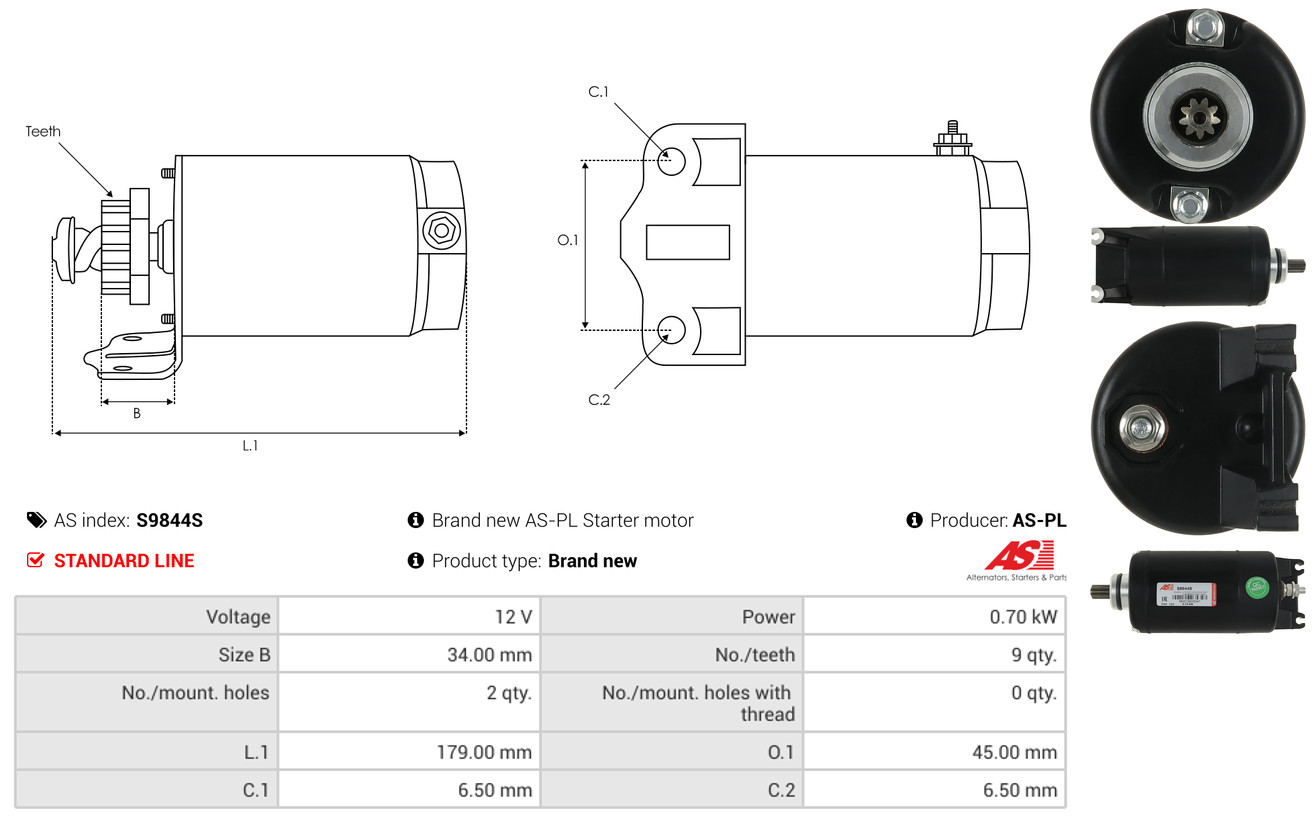 Freewheel Gear, starter - SD5027 AS-PL