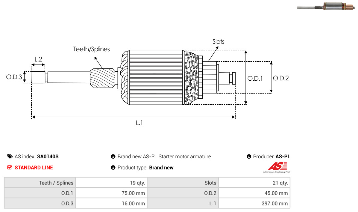 Starter - S9002 AS-PL