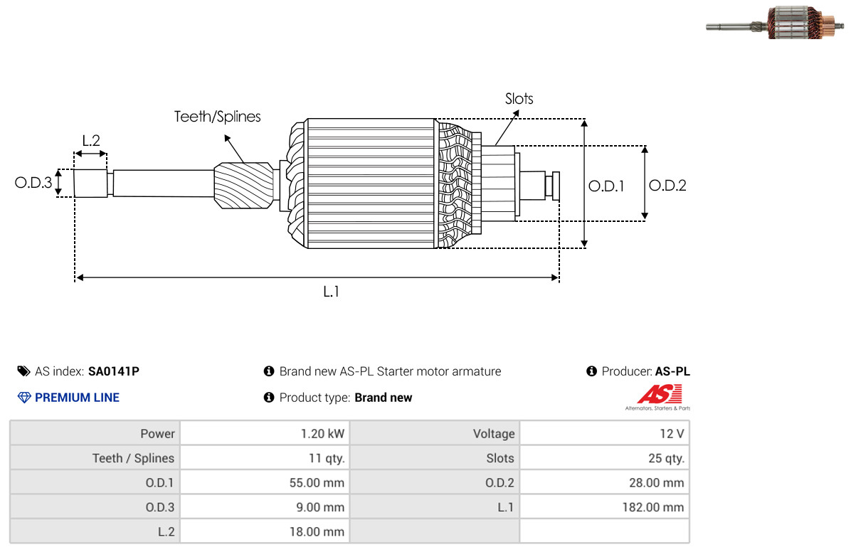 Выпрямитель, генератор - ARC3020 AS-PL