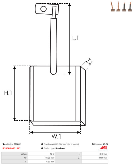 Motorino d'avviamento - S3270S AS-PL