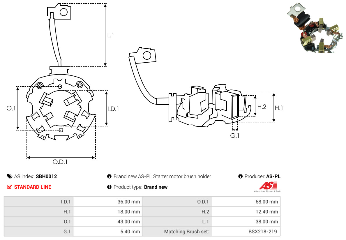 Starter - S0961PR AS-PL