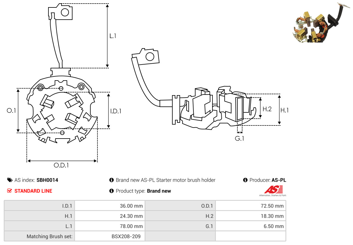 Starter - S0961PR AS-PL