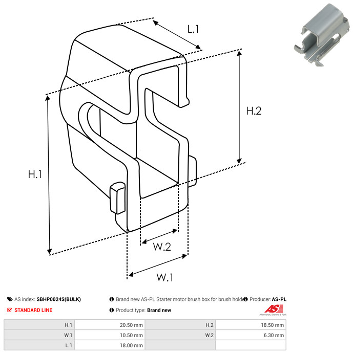 Armature, starter - SA2010 AS-PL
