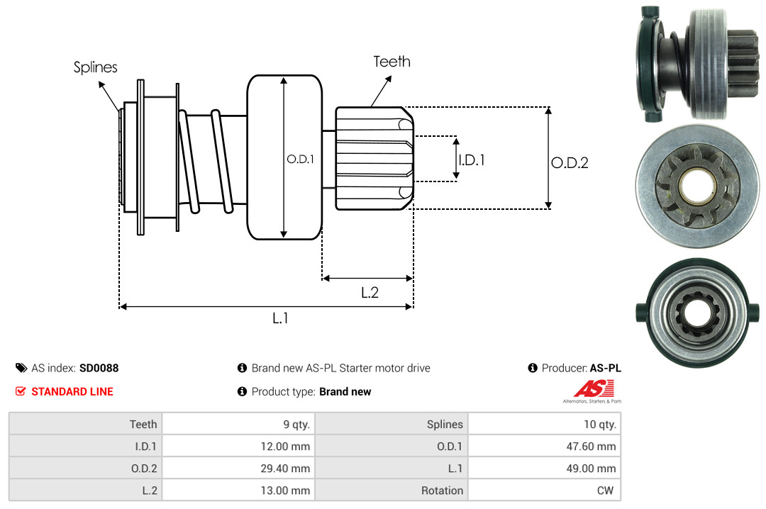 Alternator - A0607(SEG) AS-PL