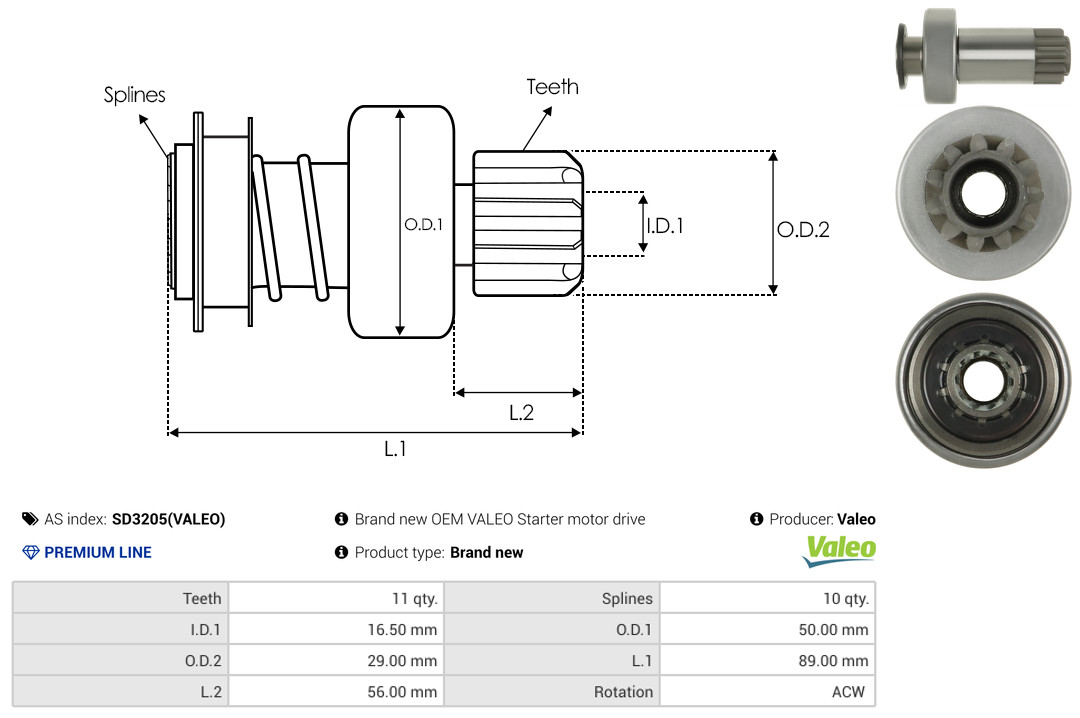 Starter - S0072 AS-PL