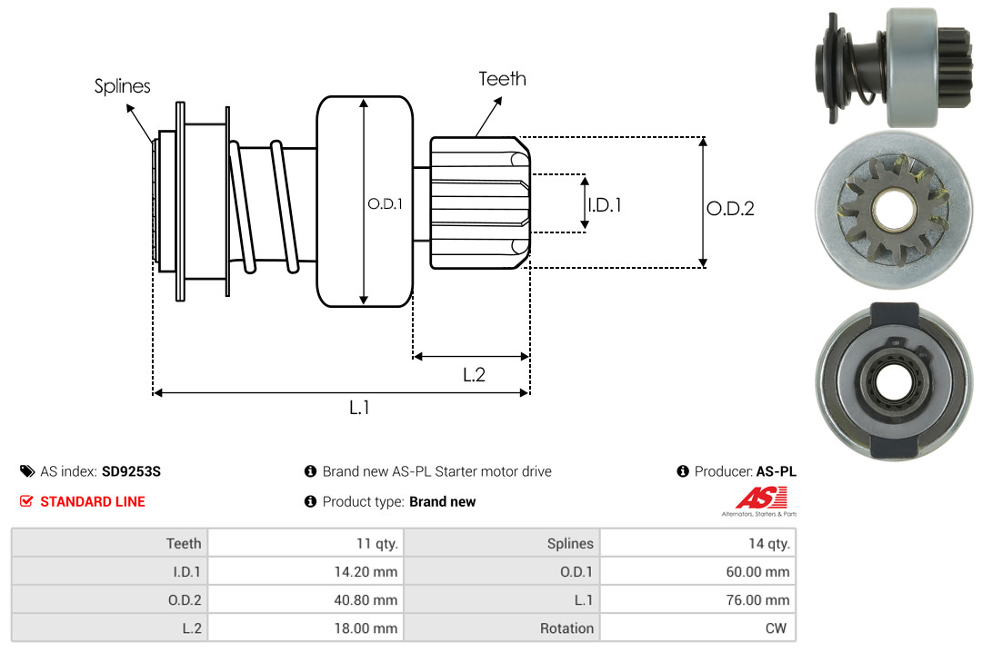 Alternator Regulator - ARE6017 AS-PL