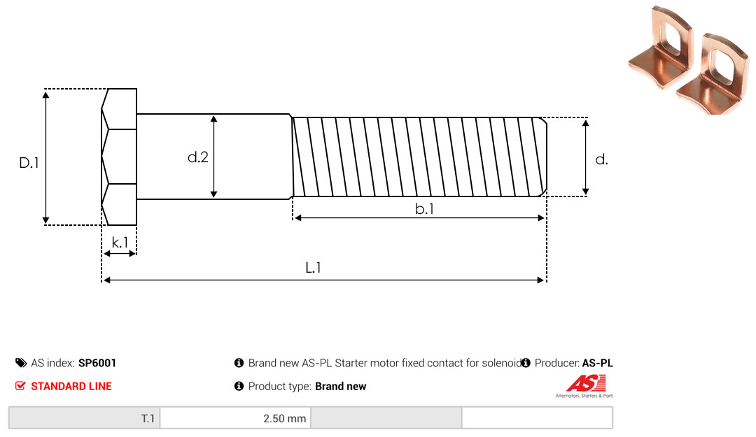 Reparatursatz, Starter - SP6001 AS-PL