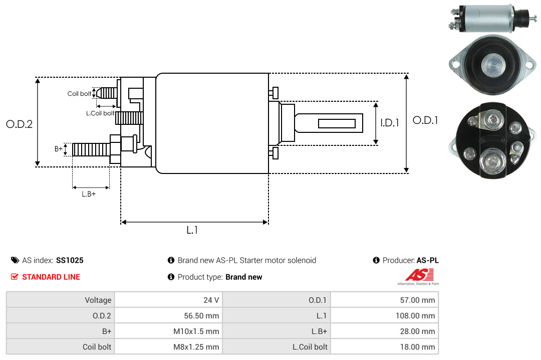 Magnetschalter, Starter - SS1025 AS-PL
