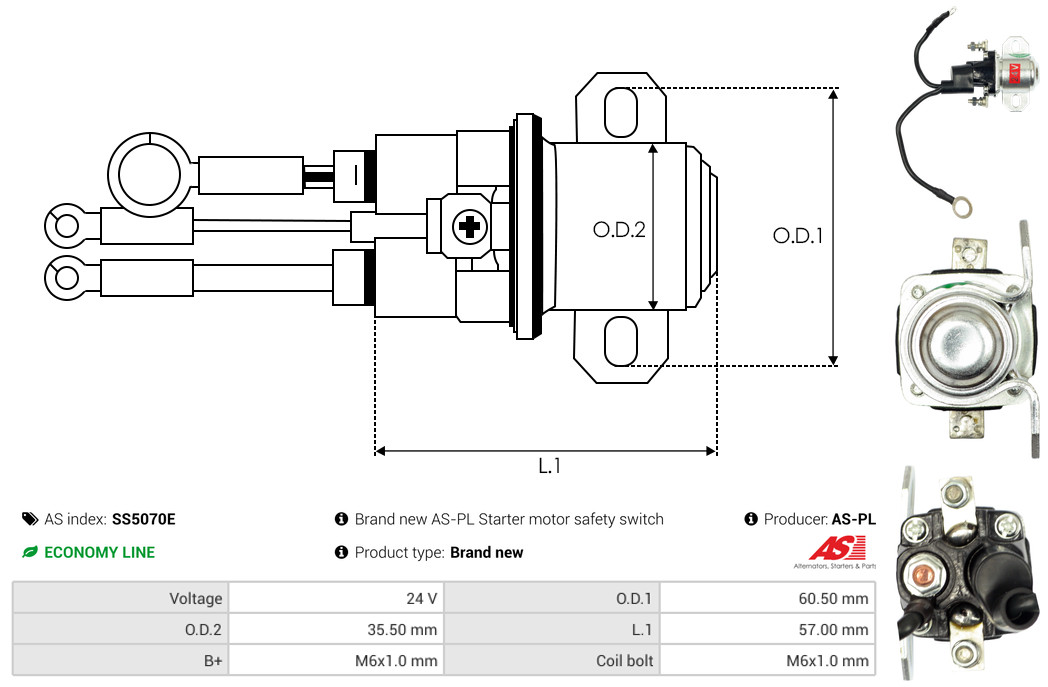 Alternator Regulator - ARE1003 AS-PL