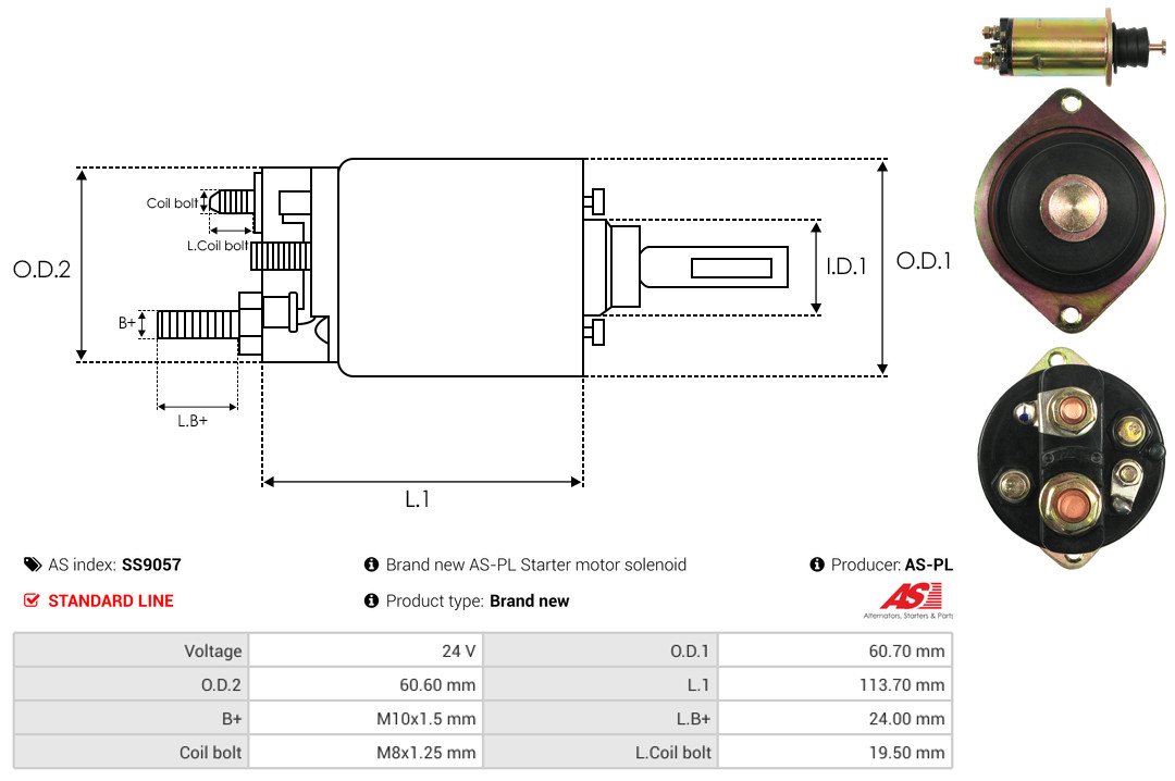 Magnetschalter, Starter - SS9057 AS-PL