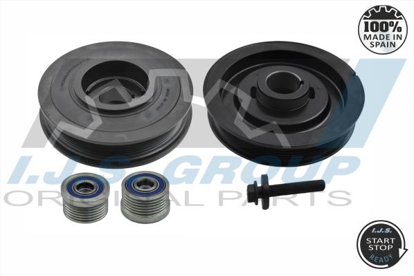 Kit pulegge, Albero motore/a gomito - 17-1030KSET IJS GROUP