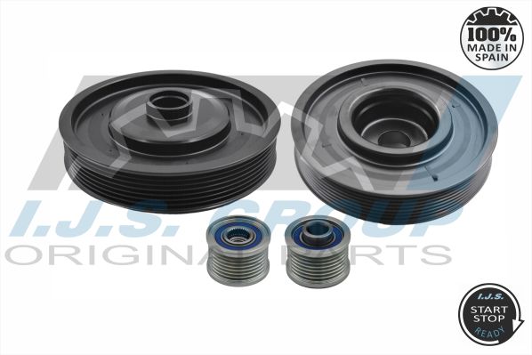 Belt Pulley Set, crankshaft - 17-1031KIT IJS GROUP