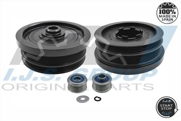 Belt Pulley Set, crankshaft - 17-1034KIT B IJS GROUP