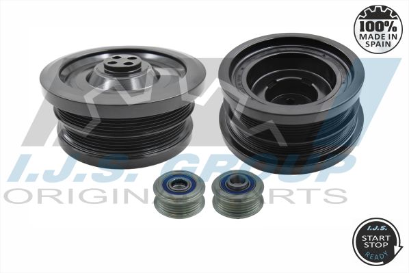 Kit pulegge, Albero motore/a gomito - 17-1035KIT IJS GROUP
