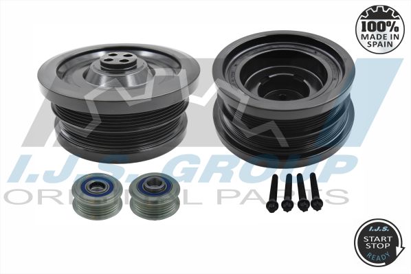 Kit pulegge, Albero motore/a gomito - 17-1035KSET IJS GROUP