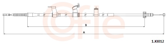 Cavo comando, Freno stazionamento - 1.KI012 COFLE