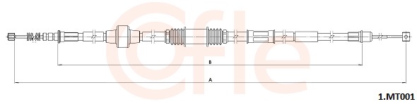 Cable, parking brake - 1.MT001 COFLE