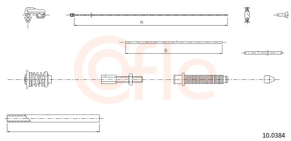 Cavo acceleratore - 10.0384 COFLE
