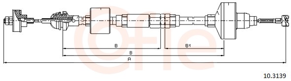 Clutch Cable - 10.3139 COFLE