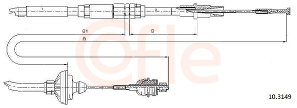 Clutch Cable - 10.3149 COFLE