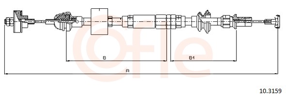 Clutch Cable - 10.3159 COFLE