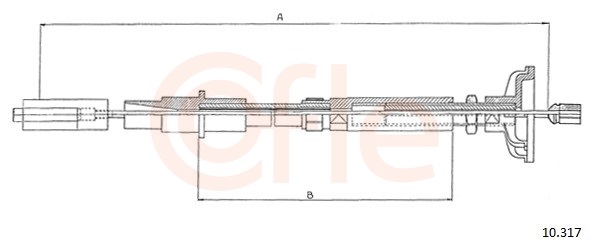 Clutch Cable - 10.317 COFLE