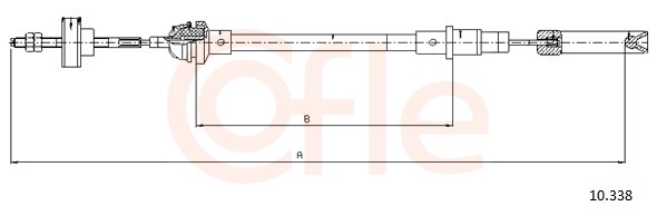 Clutch Cable - 10.338 COFLE