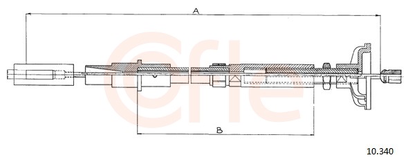 Clutch Cable - 10.340 COFLE