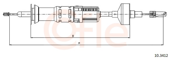 Clutch Cable - 10.3412 COFLE