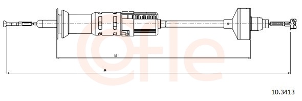 Clutch Cable - 10.3413 COFLE