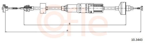 Clutch Cable - 10.3443 COFLE