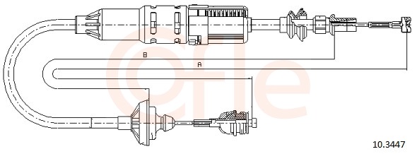 Clutch Cable - 10.3447 COFLE