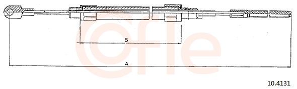 Cable, parking brake - 10.4131 COFLE