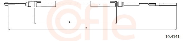 Cable, parking brake - 10.4141 COFLE