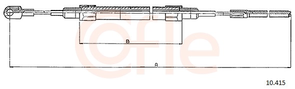 Cable, parking brake - 10.415 COFLE