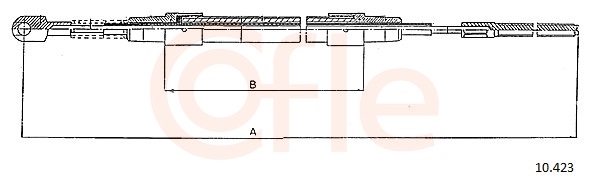 Cable, parking brake - 10.423 COFLE
