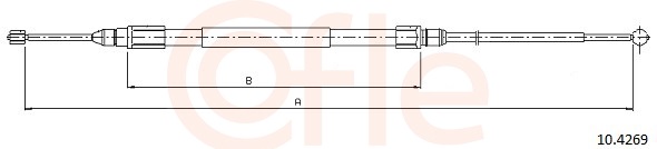 Cable, parking brake - 10.4269 COFLE
