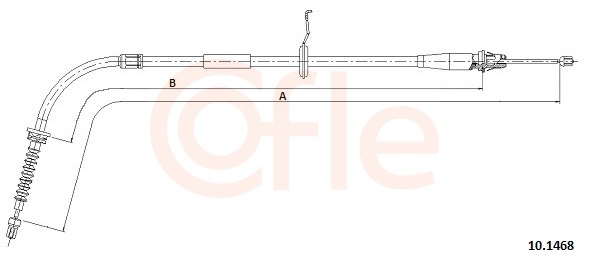 Cable, parking brake - 10.4308 COFLE