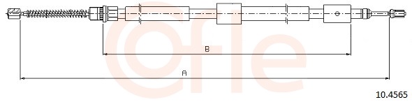 Cable, parking brake - 10.4565 COFLE