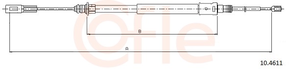 Cable, parking brake - 10.4611 COFLE