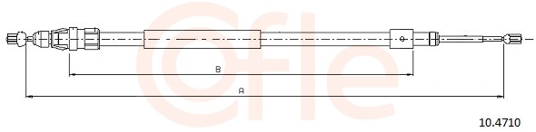 Cable, parking brake - 10.4710 COFLE