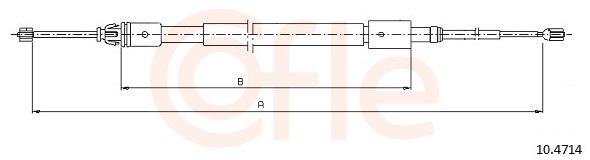 Cable, parking brake - 10.4714 COFLE