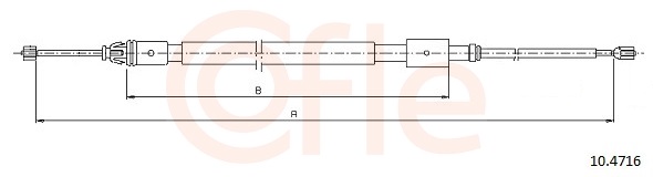 Cable, parking brake - 10.4716 COFLE